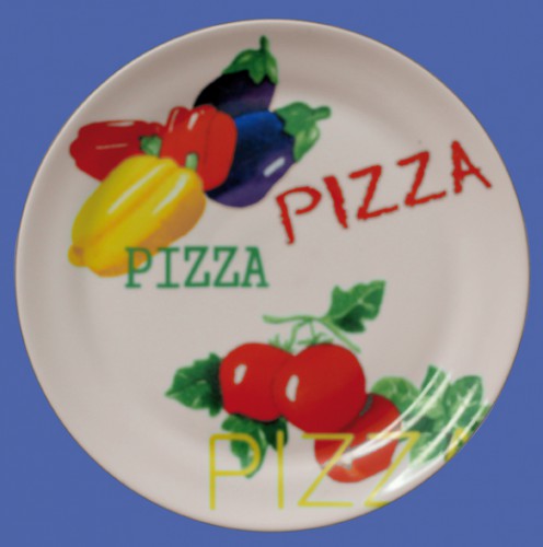 Assiette à pizza, en porcelaine robuste