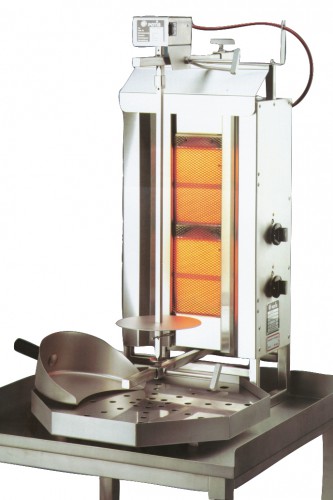 Grill à gyros Potis G2, au gaz, 395 x 500 x 920 mm