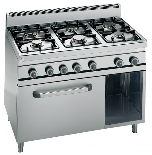 Range gas with 6 burners