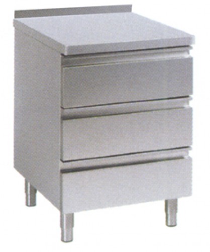 Drawer Table, 600X700X850Mm, Cns 18/10, With Height