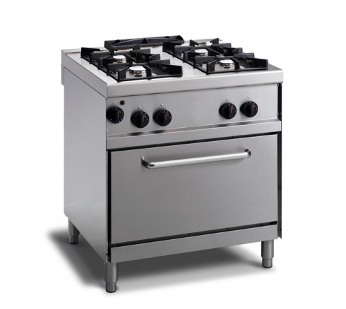 Fourneau à gaz sur four convection électrique 1/1