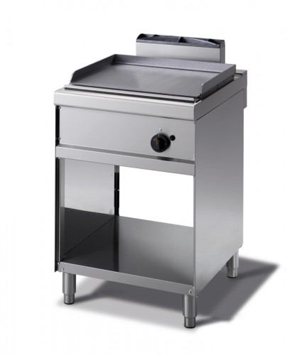 Grillade à gaz avec plaque lisse sur baie libre