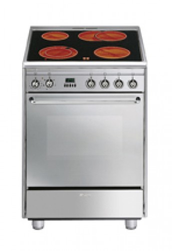 Cuisinière vitrocéramique en acier inoxydable