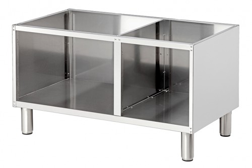 Open base unit, 650, W1000, Stainless steel