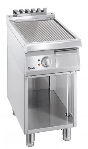 Griddle plate 700, W400, grooved