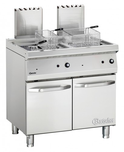 Deep fat fryer gas, 700 W800, 2x15L