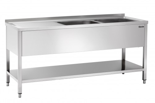 Sink centre, 700, W1800, 2 basins Right